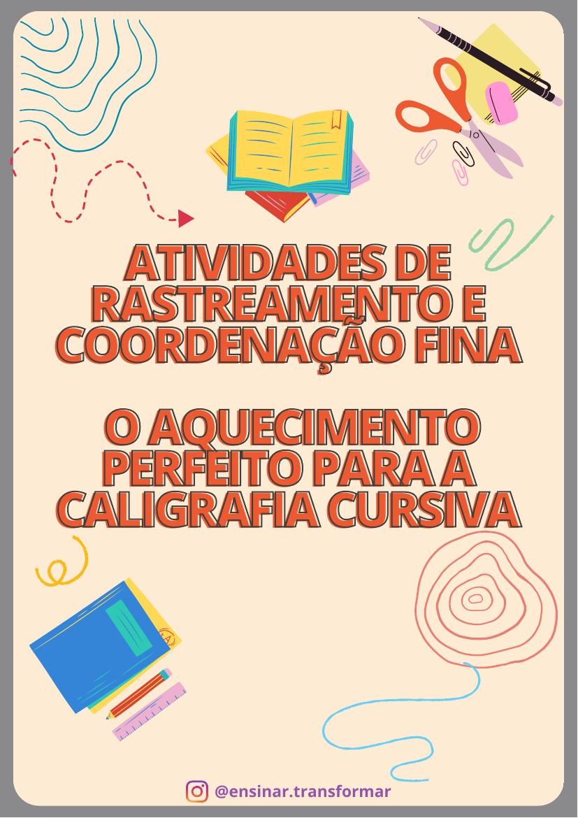 Página 1 do bônus Atividades de Treino Preparatório para Escrita