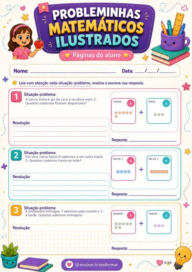 60 Probleminhas Matemáticos Ilustrados — página 3