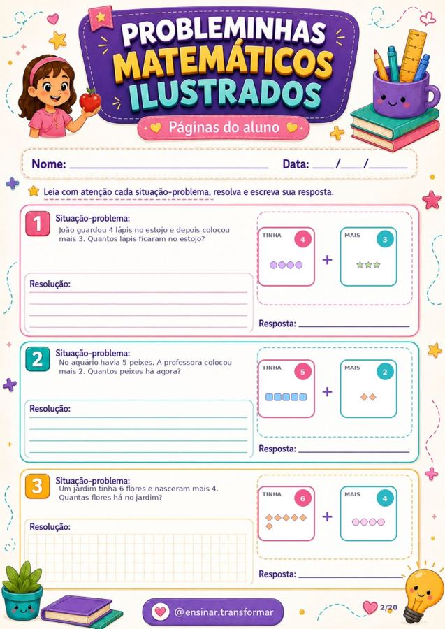 60 Probleminhas Matemáticos Ilustrados — página 2