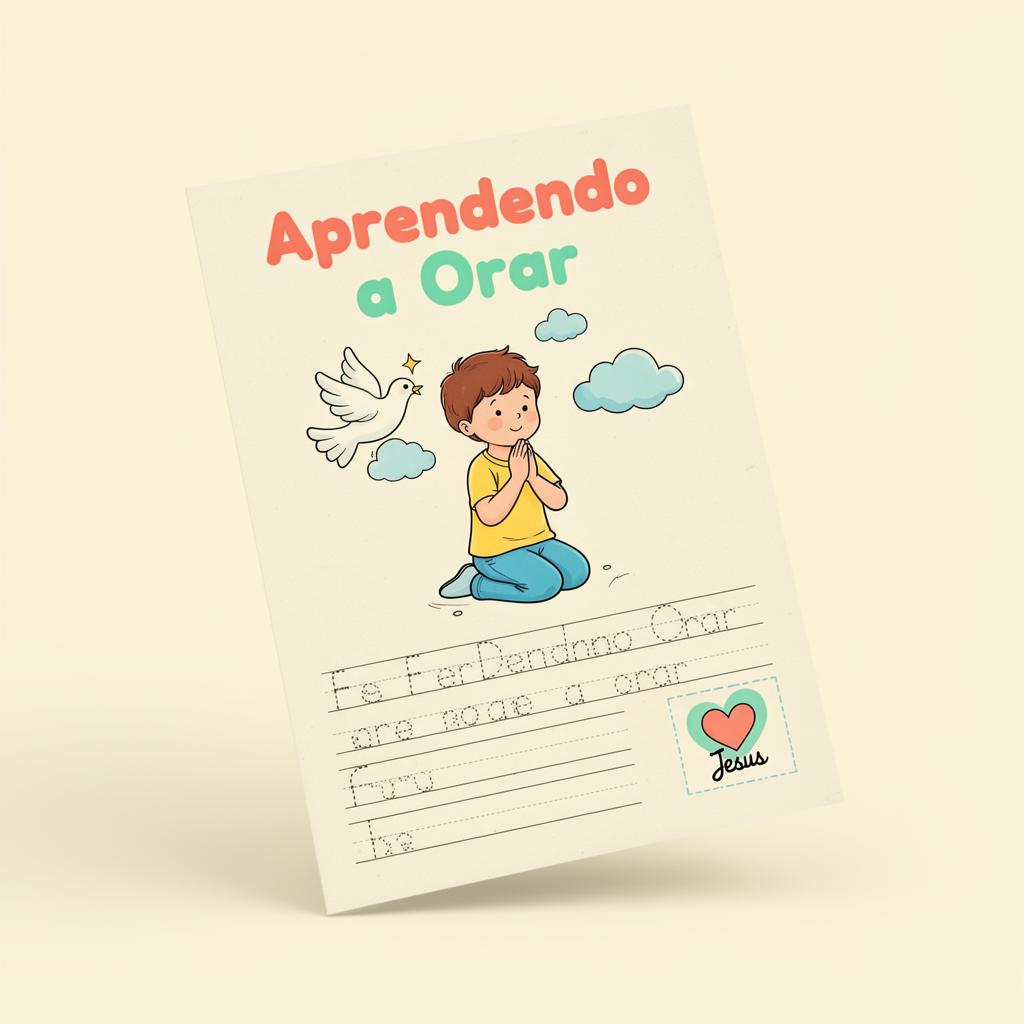 Exemplo de página: Aprendendo a Orar